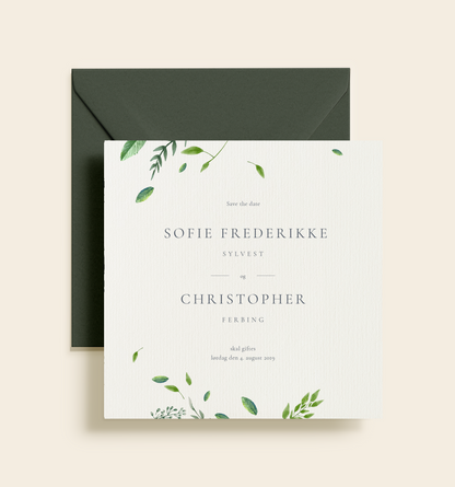 Sofie Frederikke & Christopher Bryllup Invitation