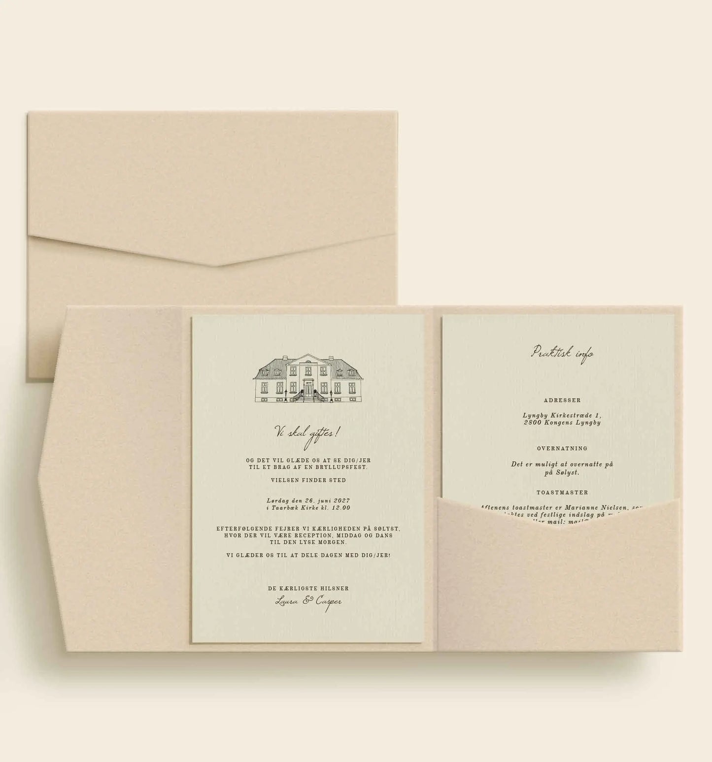 Sølyst Bryllup Lommekuvert