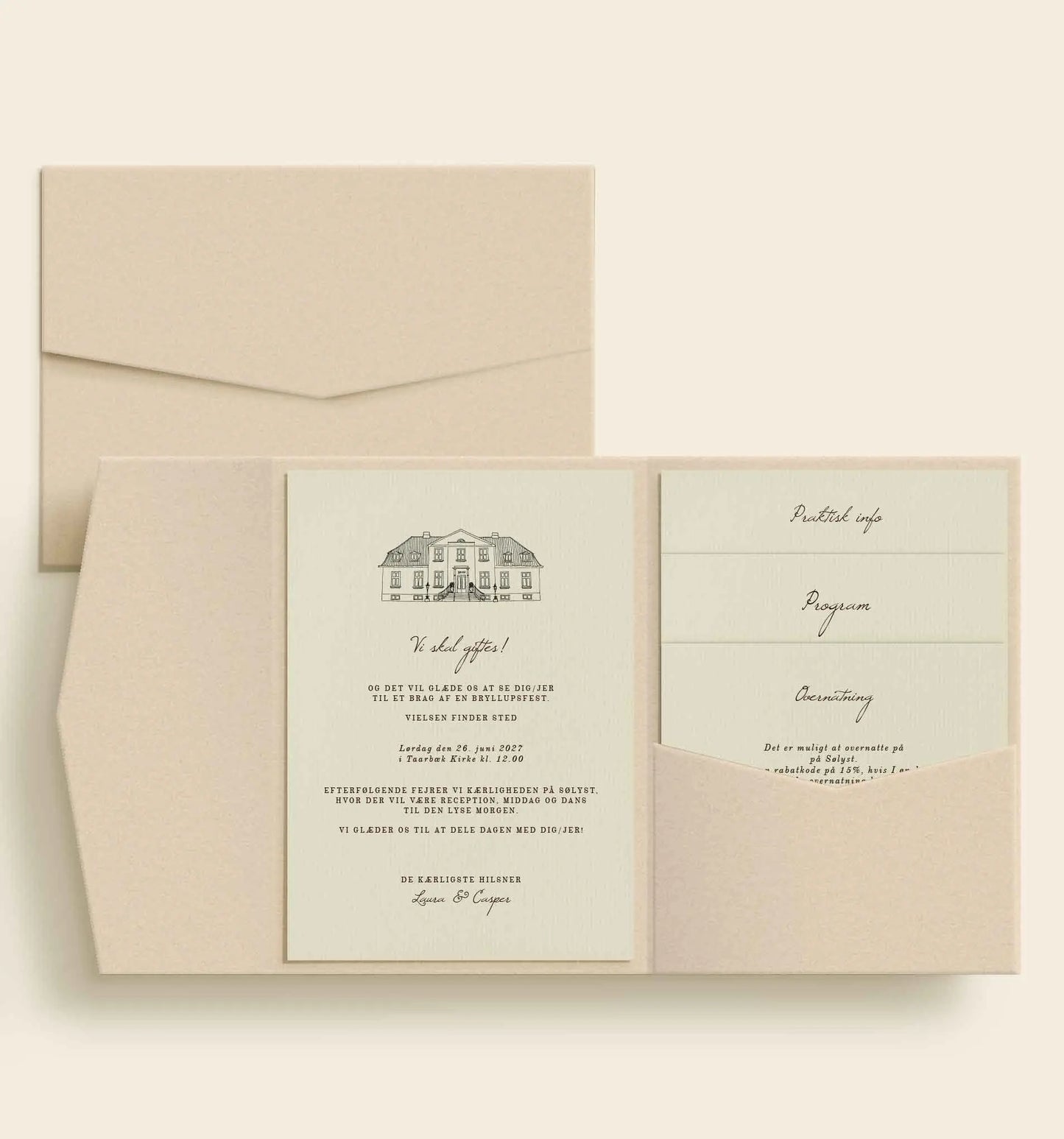 Sølyst Bryllup Lommekuvert