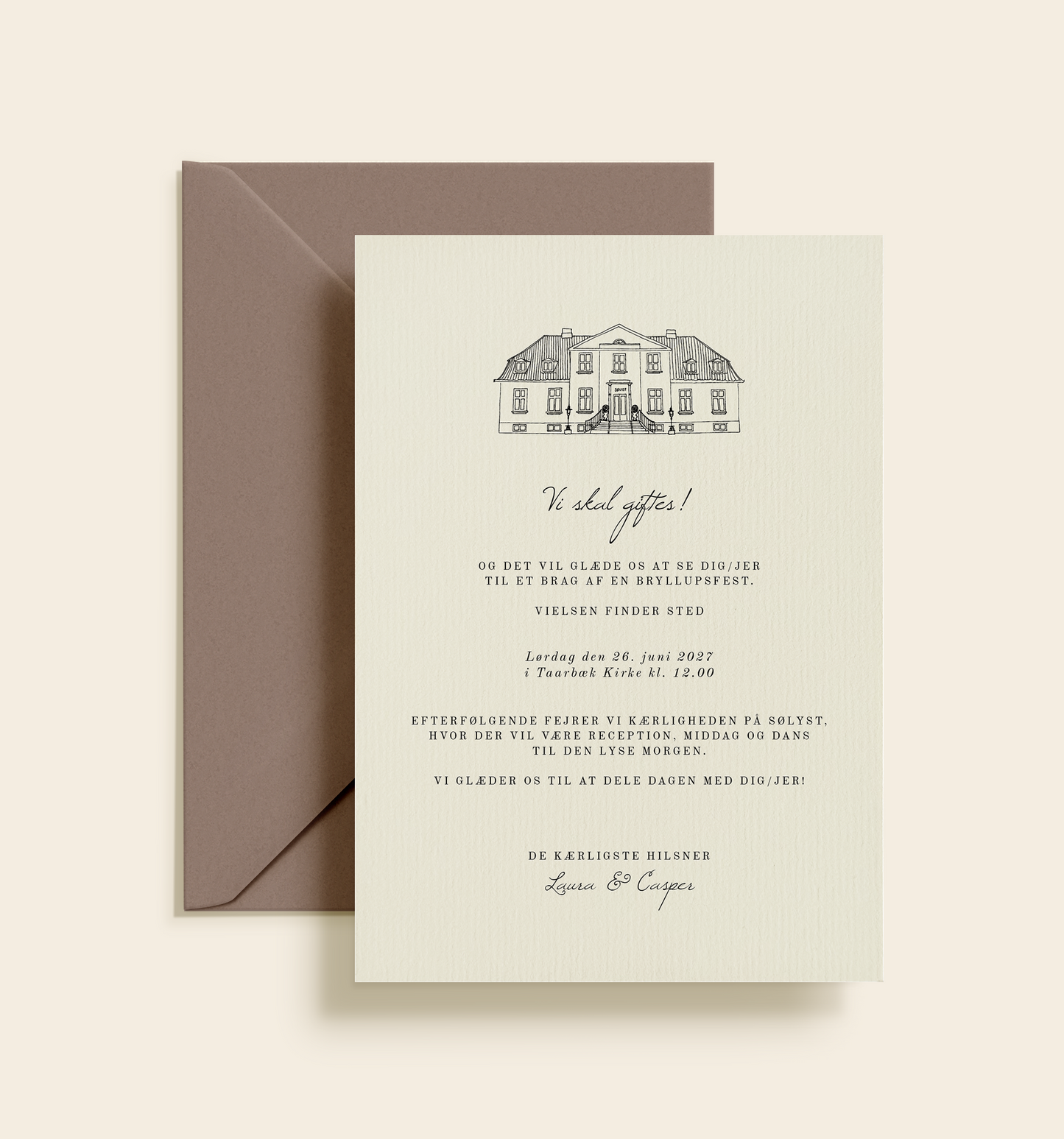 Sølyst Bryllup Invitation