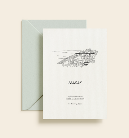 Son Marroig Bryllup Invitation