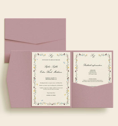 Sophie & Esben Bryllup Lommekuvert