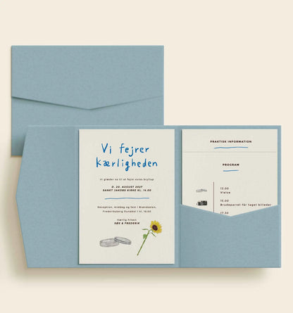 Søs & Frederik Bryllup Lommekuvert