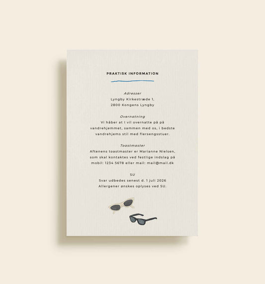 Søs & Frederik Bryllup Praktisk info