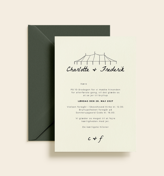 Sperry Bryllup Invitation