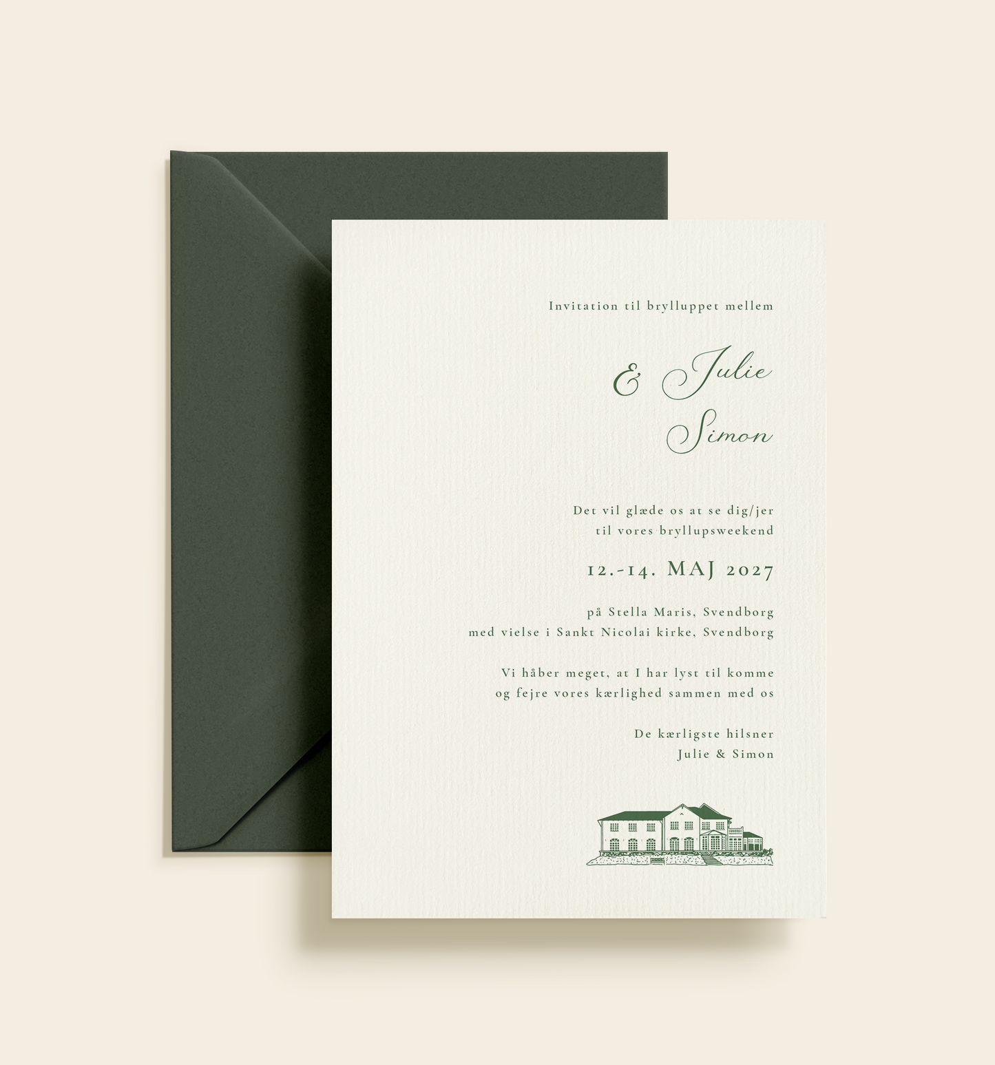Stella Maris Bryllup Invitation
