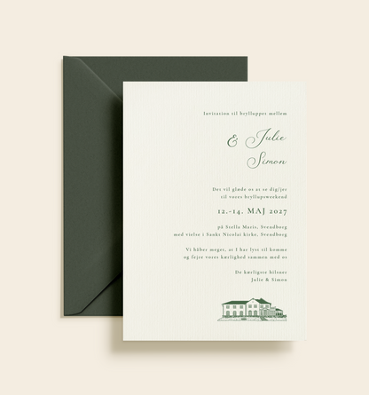 Stella Maris Bryllup Invitation