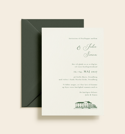 Stella Maris Bryllup Invitation