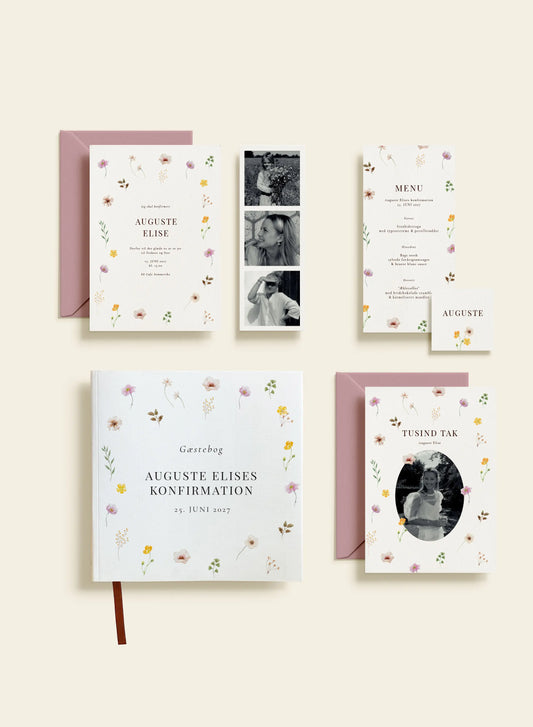 Invitationspakke 1 - Konfirmation