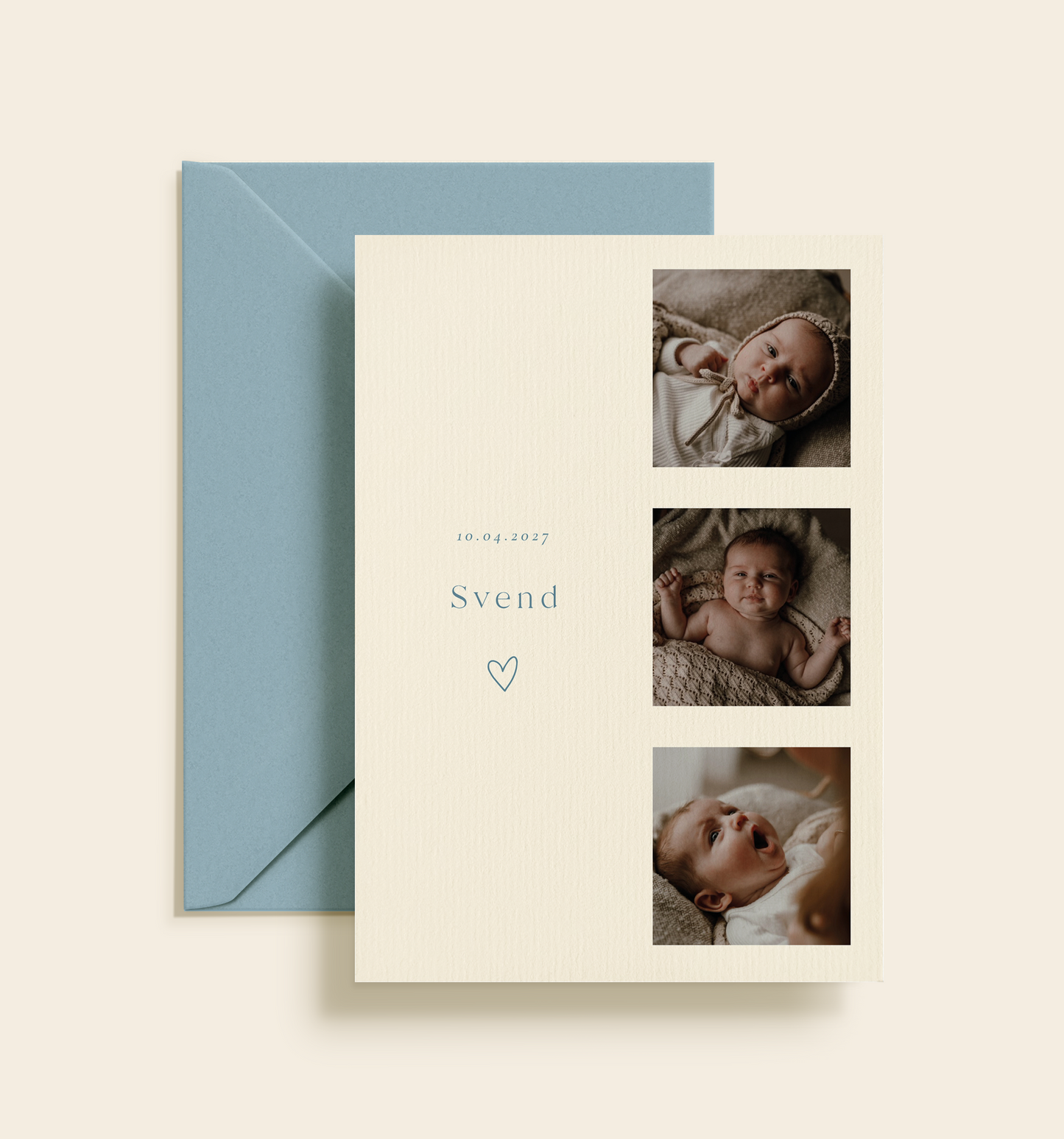 Svend Barnedåb Invitation