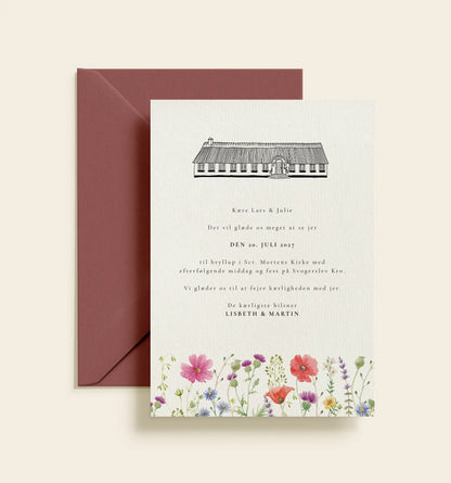 Svogerslev Kro Bryllup Invitation