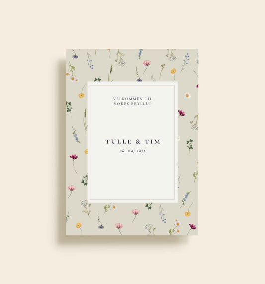 Tulle & Tim Bryllup Velkomstskilt