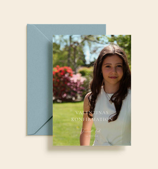 Valentina Konfirmation Takkekort
