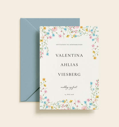 Valentina Konfirmation Invitation