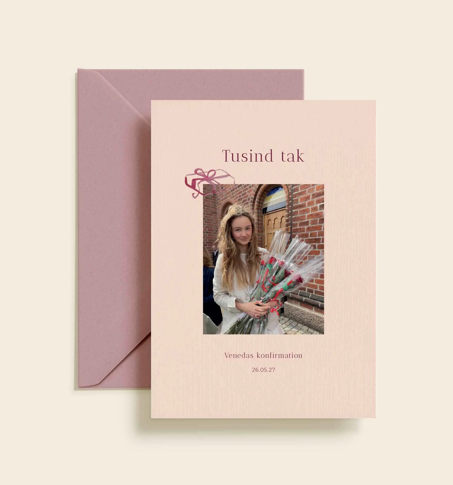 Veneda Konfirmation Takkekort