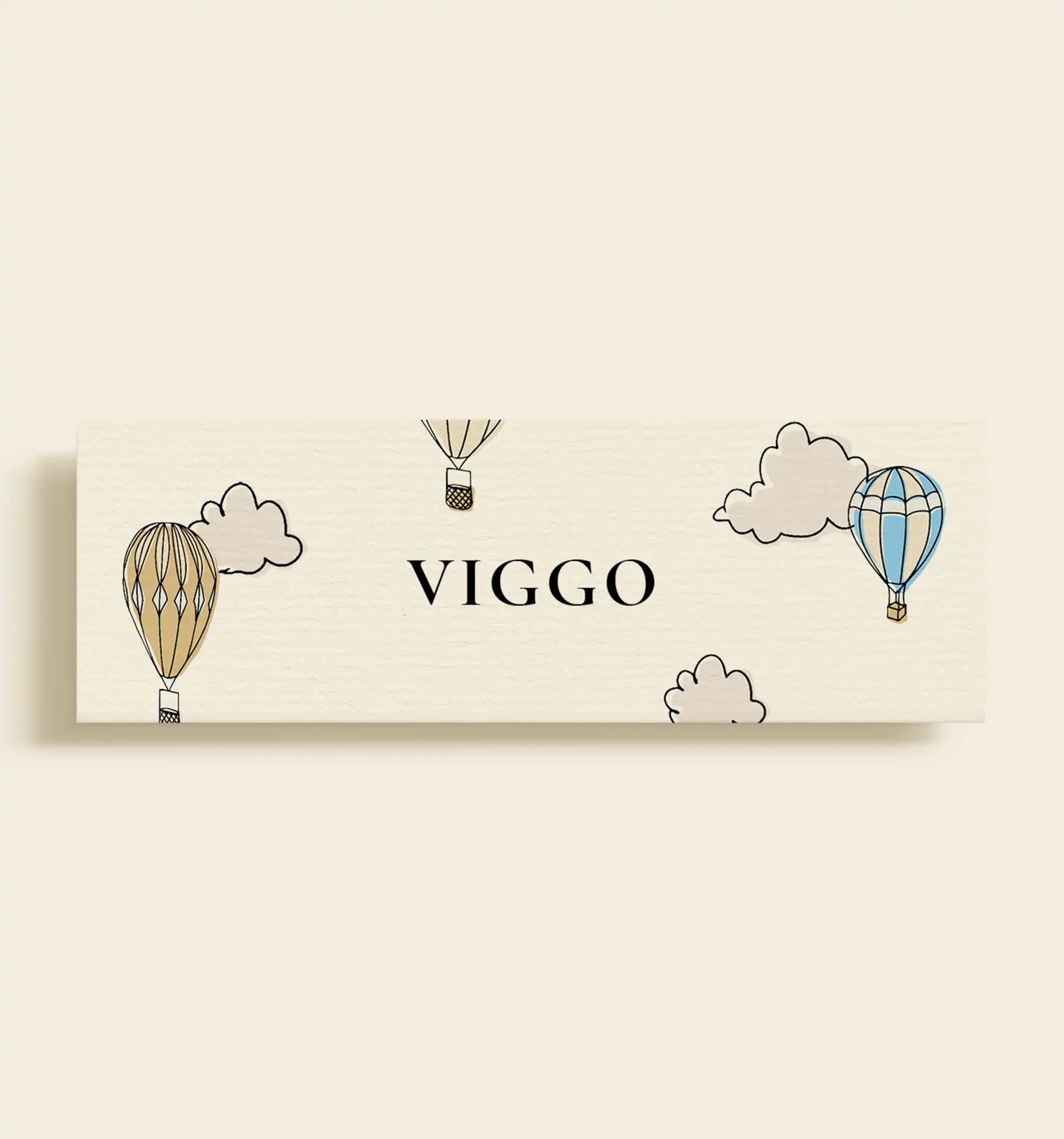 Viggo Barnedåb Bordkort