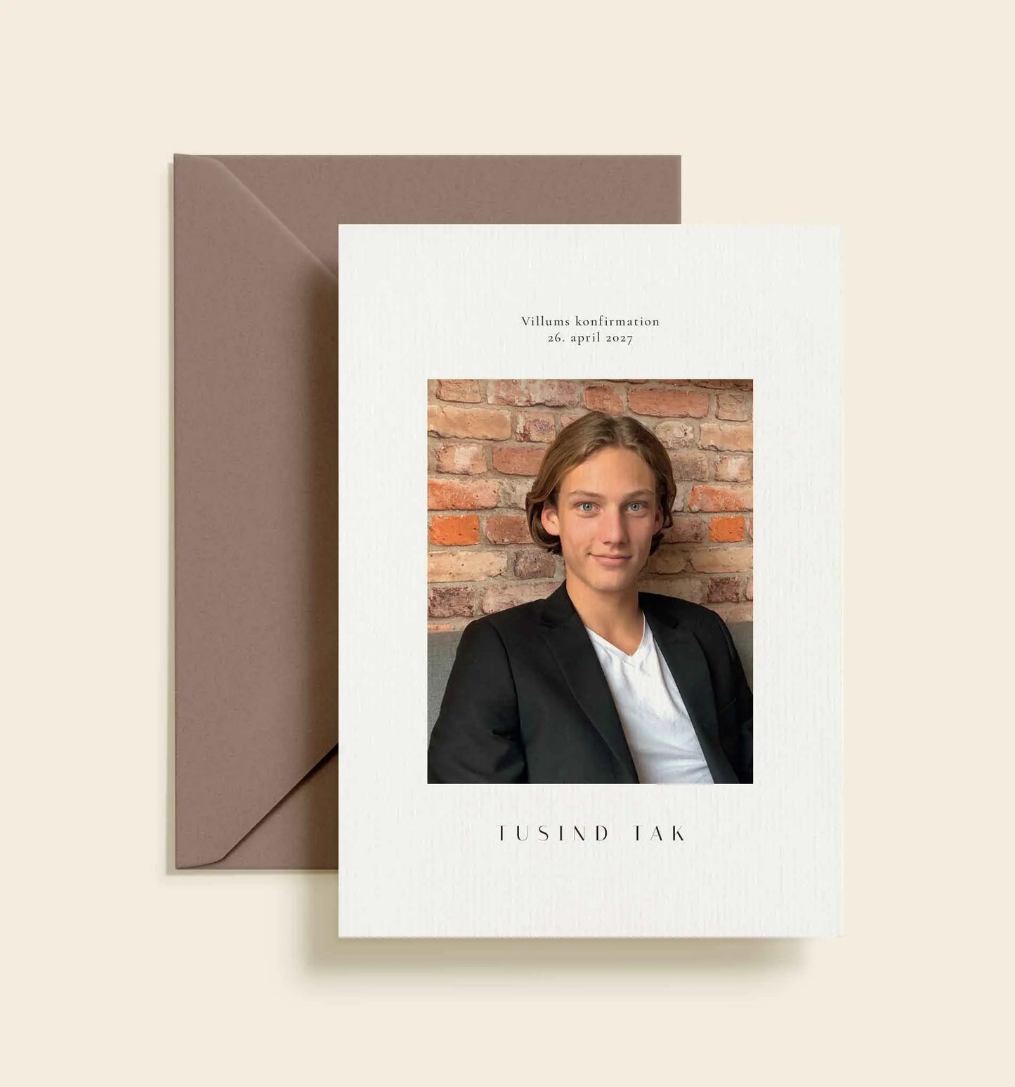 Villum Konfirmation Takkekort