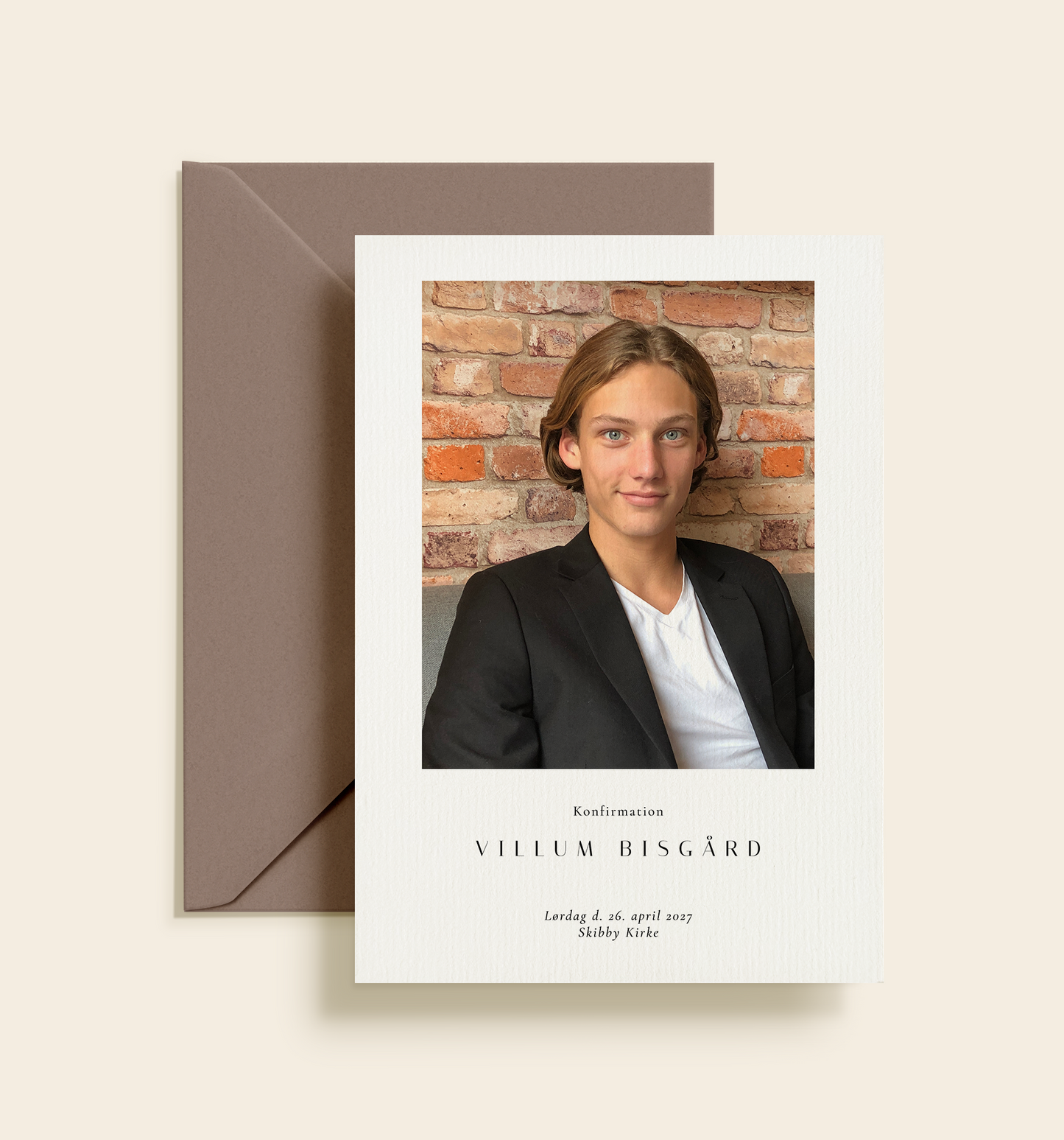 Villum Konfirmation Invitation - Print Selv / Digital