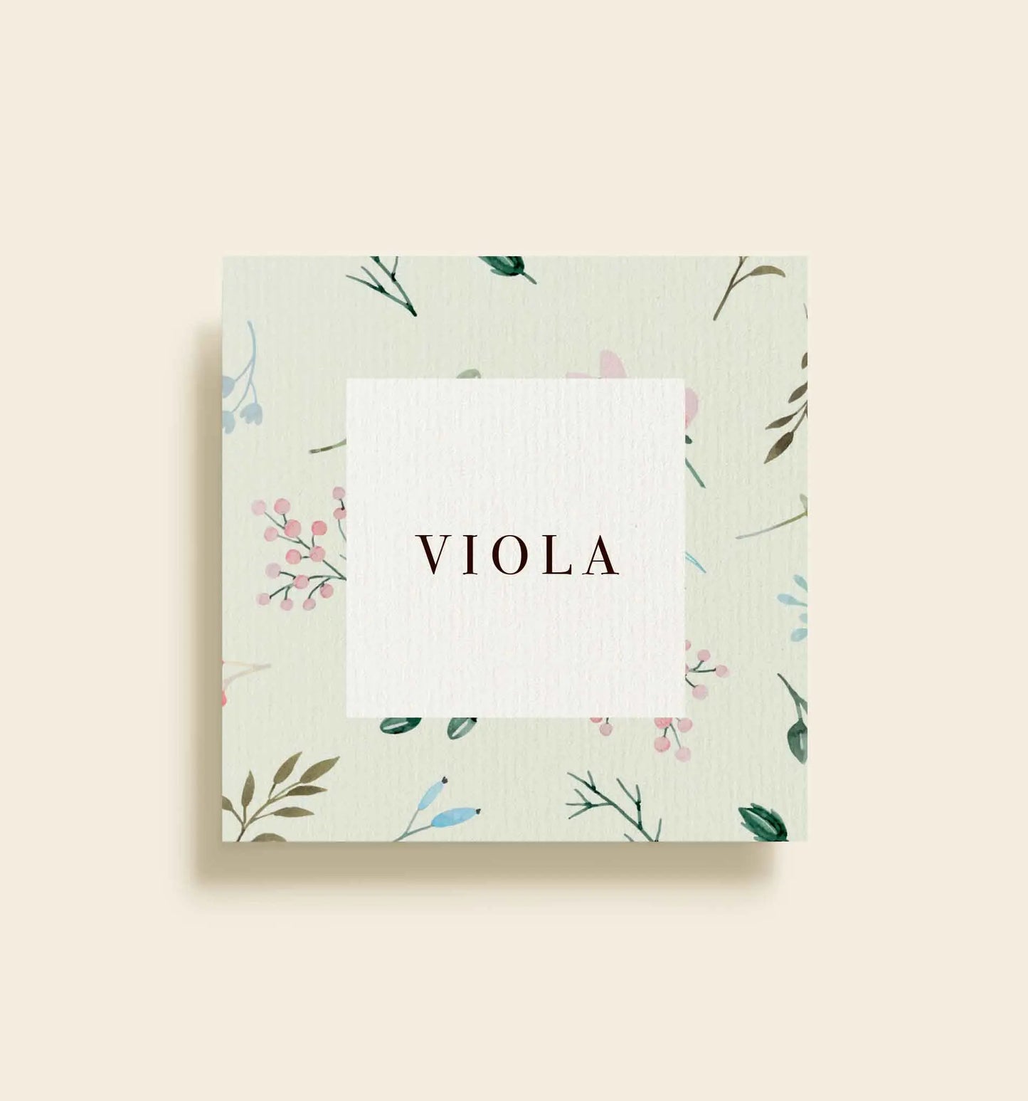 Viola Johanna Konfirmation Bordkort