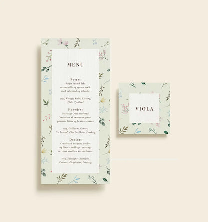 Viola Johanna Konfirmation Menukort