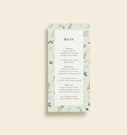 Viola Johanna Konfirmation Menukort