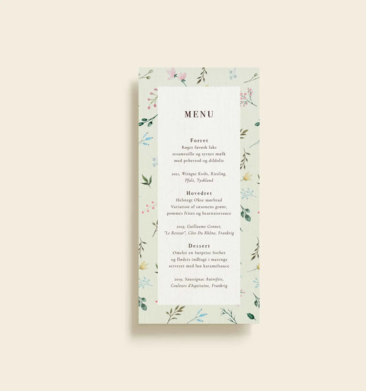 Viola Johanna Konfirmation Menukort