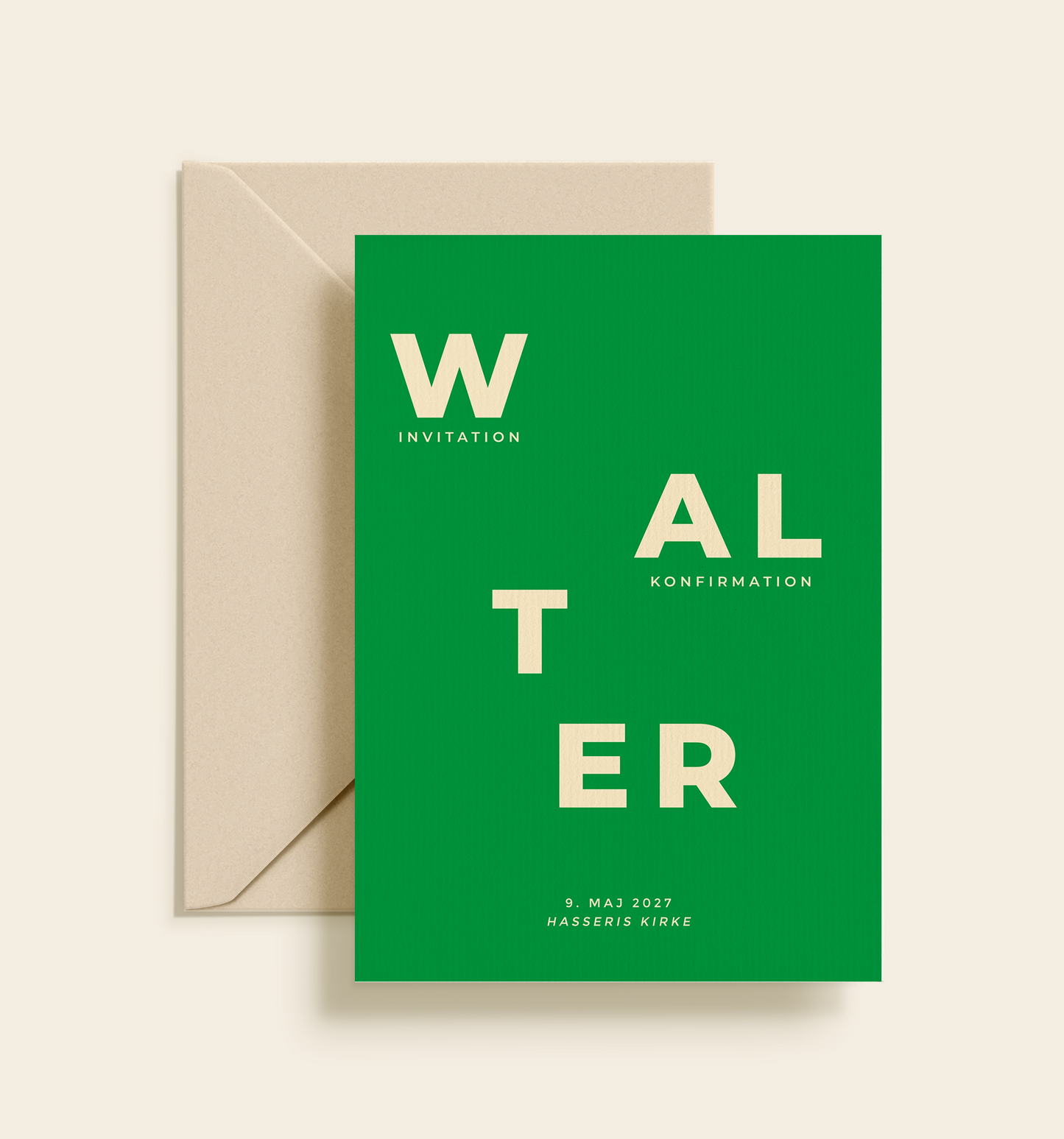 Walter Konfirmation Invitation