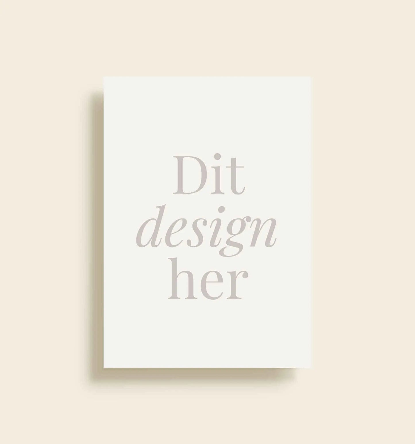 Eget design - Velkomstskilt