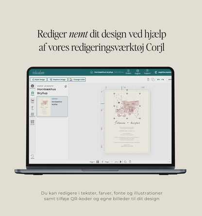 Simone Konfirmation Bordkort