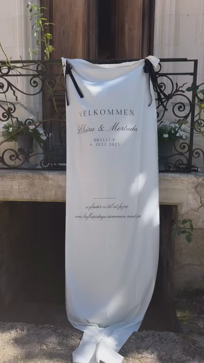 Velkomstbanner