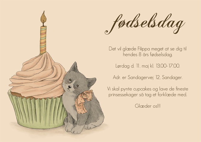 Fødselsdag - Cupcake